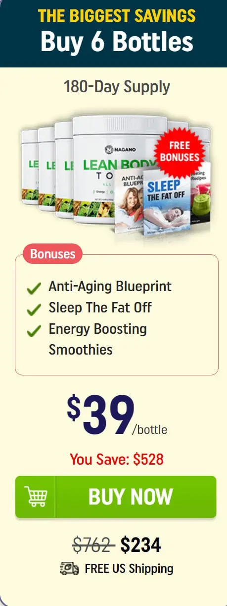 Lean Body Tonic - 6 Bottles
